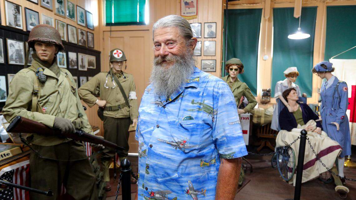 Mark Weedon, an Oceano historian, has assembled a tribute to Memorial Day at the Oceano Train Depot. More than a dozen uniformed mannequins represent the World War II service of soldiers, Marines, airmen, sailors and nurses. The display runs from May 21 to July 10, 2022.