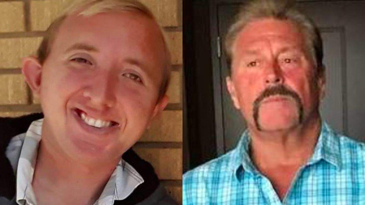 Jesse Gluyas, left, and Rick Motley died Thursday in a crash on Highway 135.