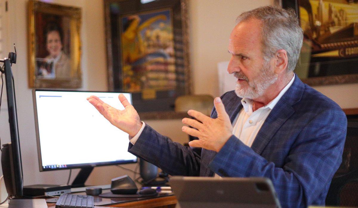 Former State Sen. and Assemblyman Sam Blakeslee, seen here in 2023, believes the country is facing a coarsening of democracy but not a breakdown.