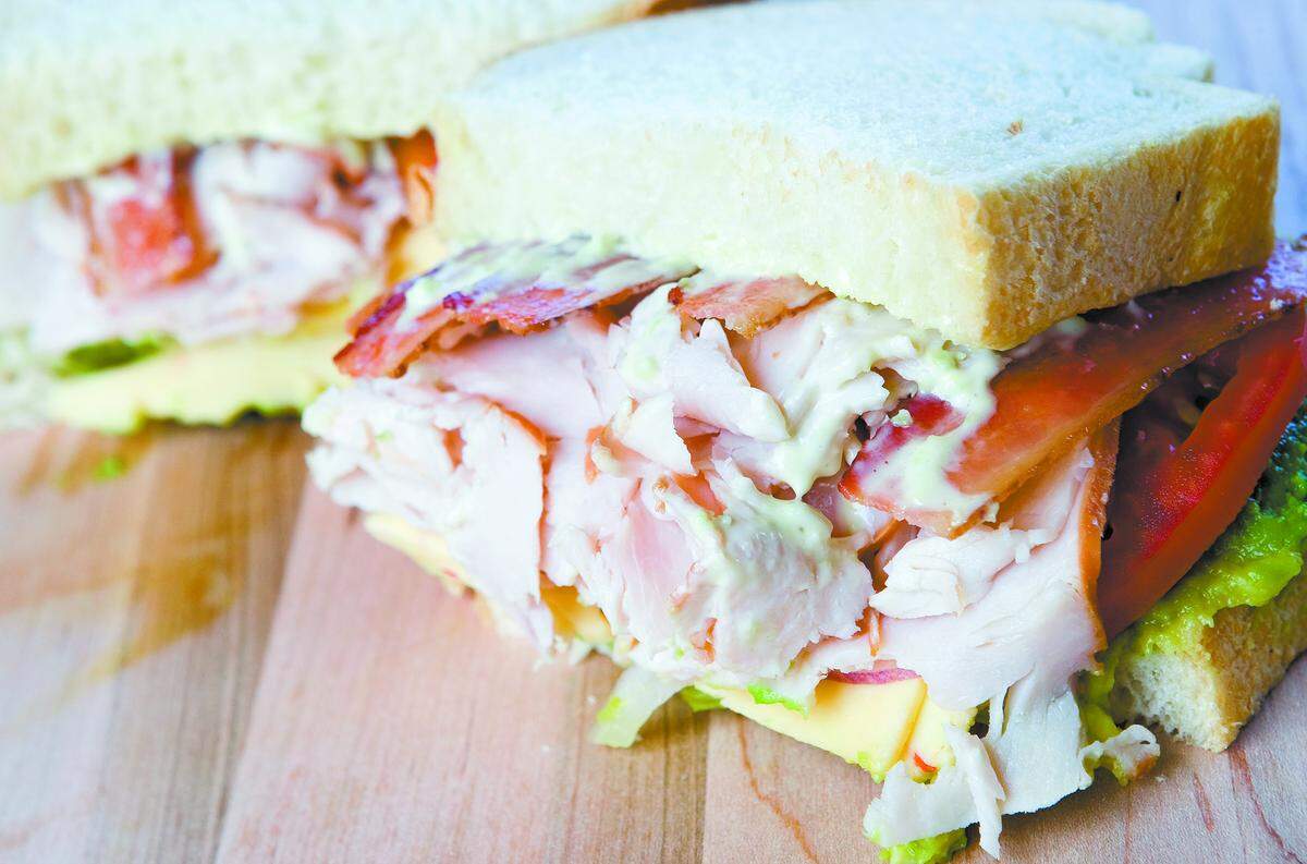Lincoln Market and Deli’s Tassajara Delight combines turkey, bacon, pepper jack cheese, avocado, lettuce, tomato and honey jalapeño sauce on sliced sourdough.