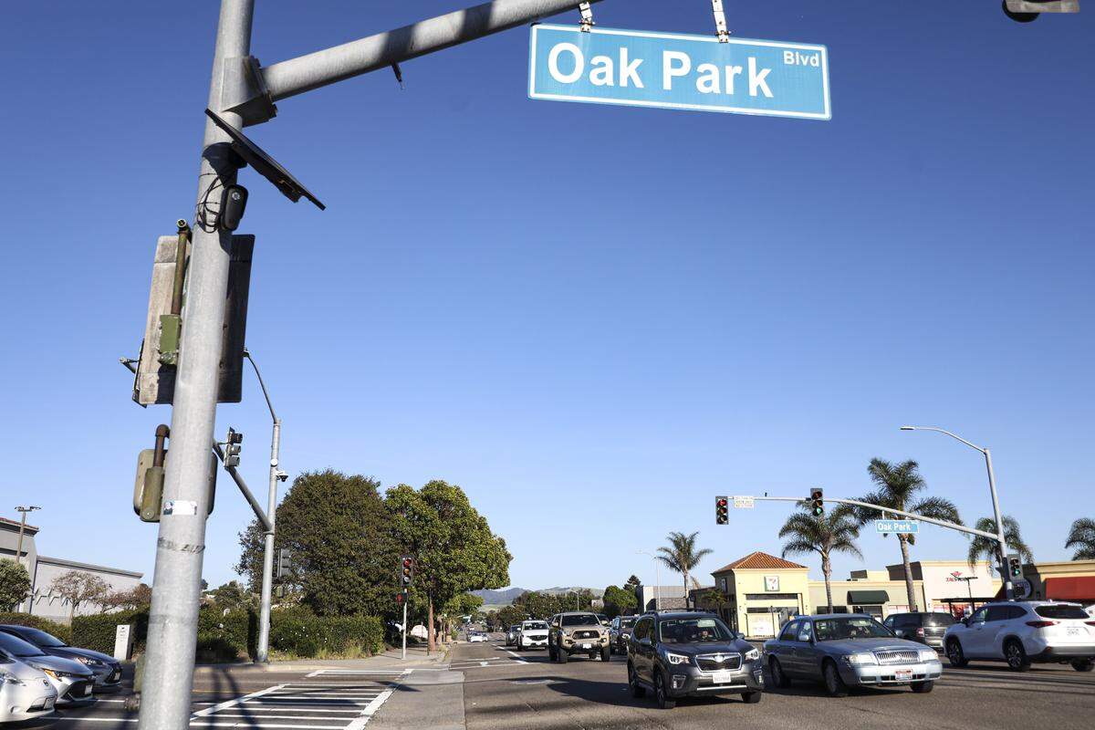 Flock cameras have been installed in Grover Beach, seen hear at Oak Park and Grand Ave. on March 18, 2026.