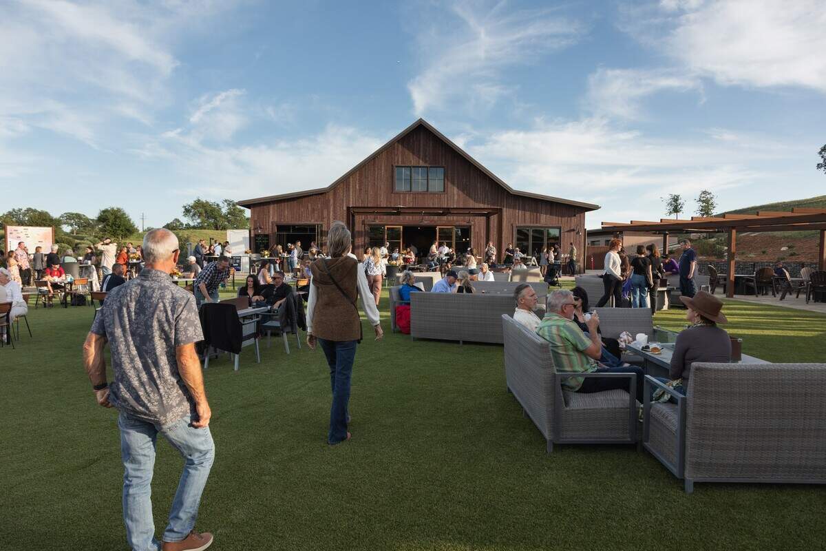 Mercado Market features a full service restaurant and bar on the 35 acre property of Sensorio in Paso Robles.