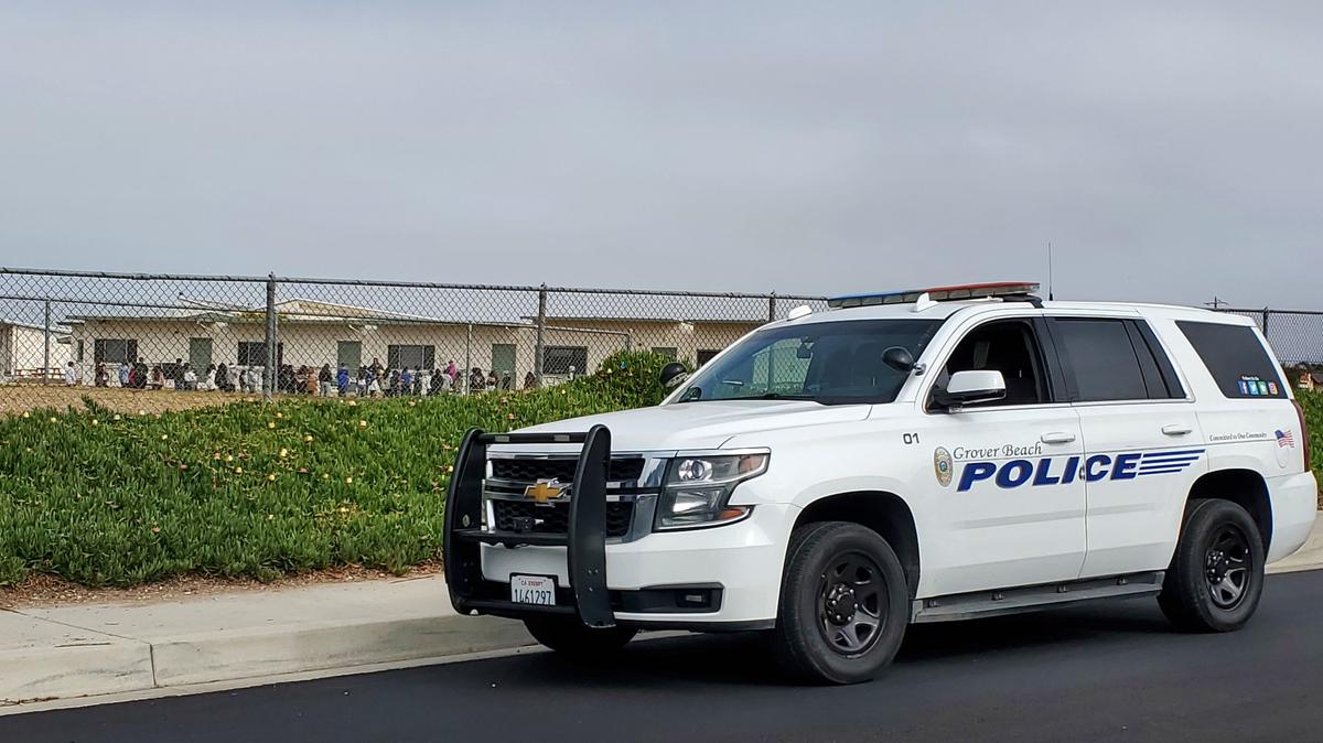 The Grover Beach Police Department greeted families dropping off their students the day after a fatal shooting at a Texas elementary school.