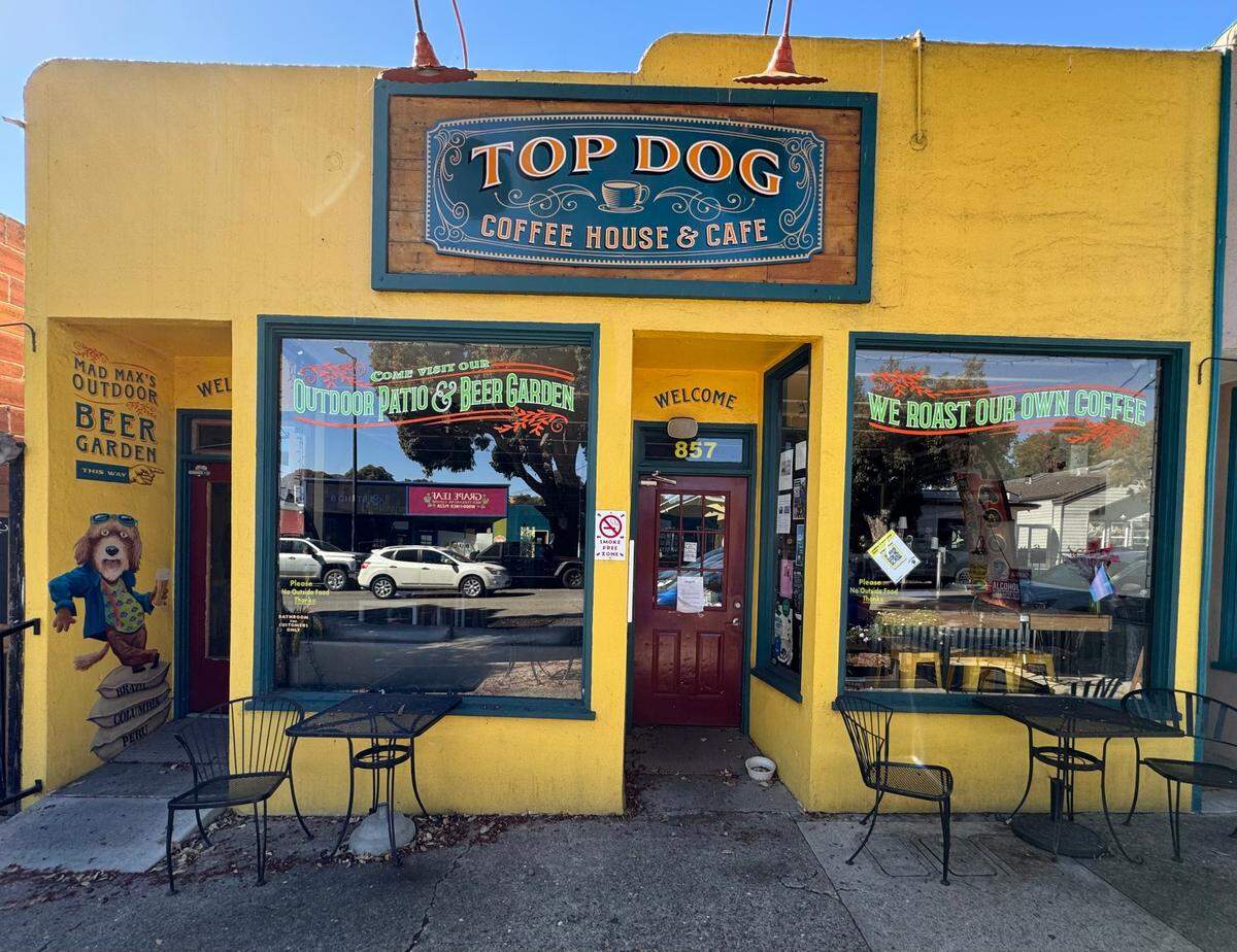 Top Dog Coffee Bar in Morro Bay temporarily closed for improvements in mid-September.