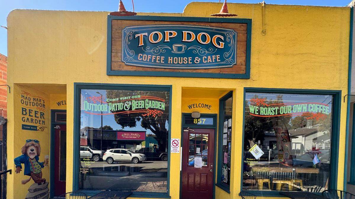 Top Dog Coffee Bar in Morro Bay closed in mid-September.