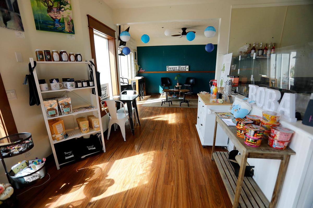 Sweet Reef Boba and Taiyaki moved locations to a prominent spot in The Boatyard.