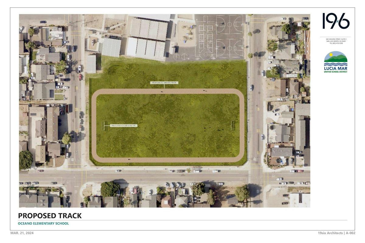 Oceano Elementary School could see a running track and soccer field break ground on its grassy field in 2025. As of Feb. 25, 2025, $57,000 of the project’s $100,000 price tag had been donated by businesses and residents.