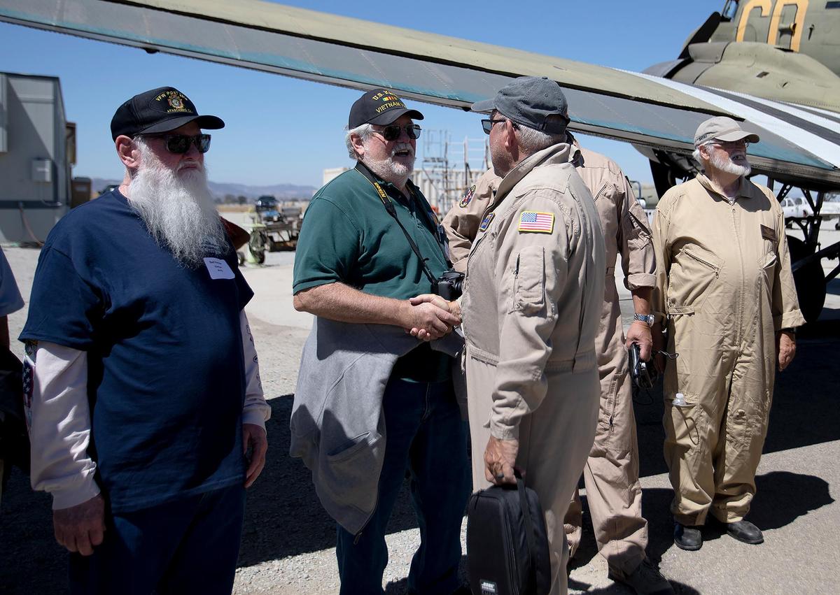 Sherman Smoot was the pilot of the WWII-era Betsy’s Biscuit Bomber that took local veterans on an Honor Flight on Saturday, Aug. 27, 2022, from the Paso Robles Municipal Airport. Smoot was killed when the vintage plane he was flying crashed near Minter Field in Shafter on Sept. 2, 2022.
