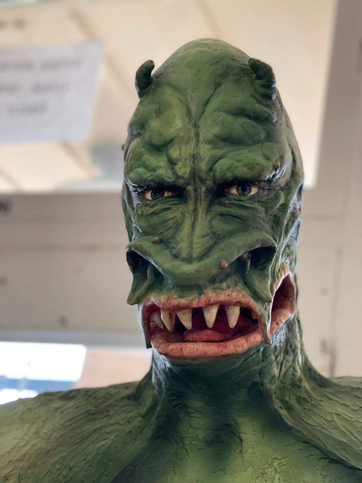 A replica statue of the monster from the film “The Monster of Piedras Blancas.” Remember When in Cayucos held the statue on consignment for a year and a half.