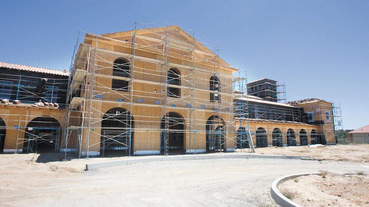 The Ayres Hotel & Spa under construction on Buena Vista Drive in Paso Robles will eventually have more than 200 rooms.