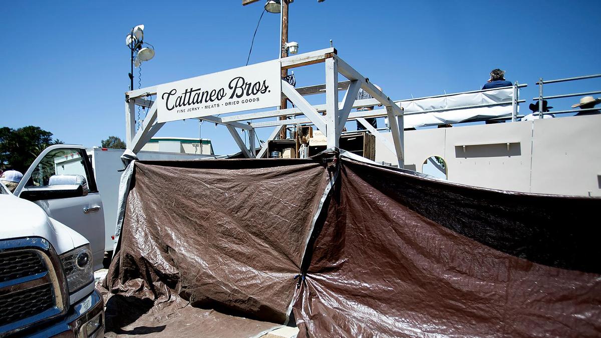 Cattaneo Bros.’ booth at the Cal Poly rodeo grounds was one of two burglarized early Friday, April 8, 2022.