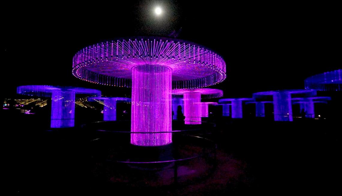 Sensorio’s new FOSO exhibit, designed by artist Bruce Munro, combines light, music and nature to create an immersive, orchestral experience in Paso Robles.