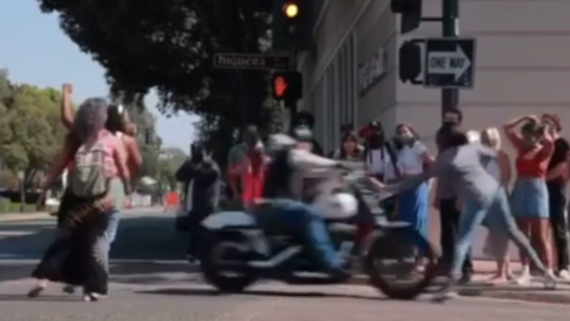 Second charge filed against motorcyclist who drove into Black Lives Matter protester