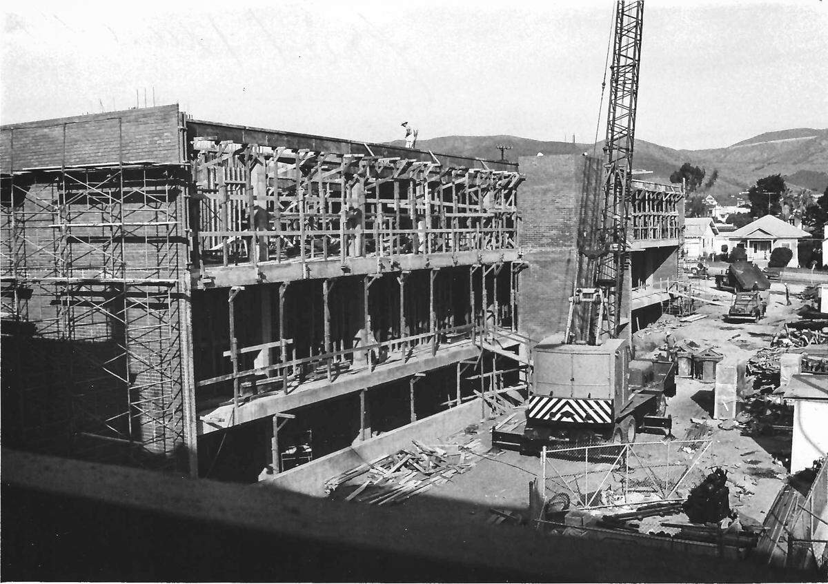San Luis Obispo County’s Courthouse Annex, here under construction in December 1963, took two years to build.