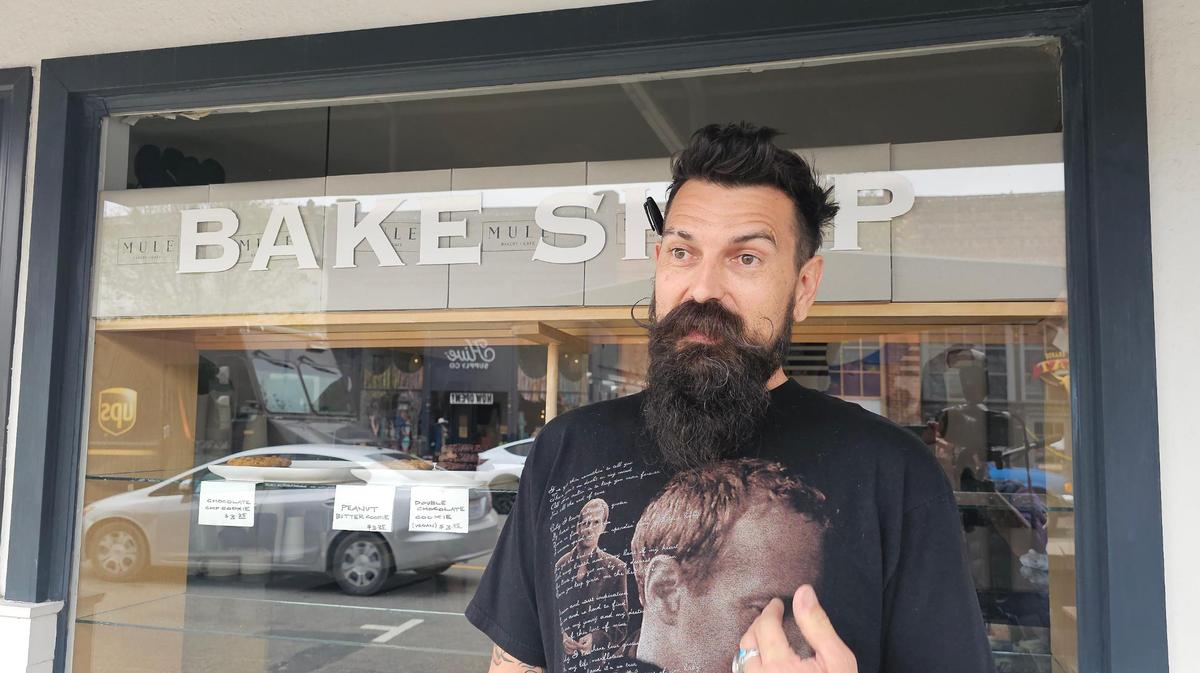 Peter Ljepava, one of the bakers at Mule Bakery + Cafe, said the business wasn’t serving drinks on Thursday, April 30, 2025, after a boil-water notice was issued for the Five Cities area due to an “unprecedented” level of coliform bacteria found in the water distribution system.