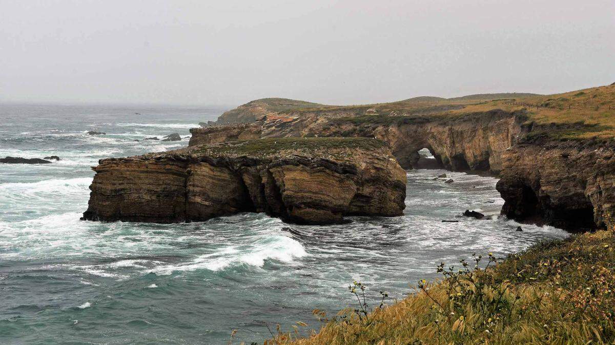 A view of the developing marine layer along the Pecho Coast.