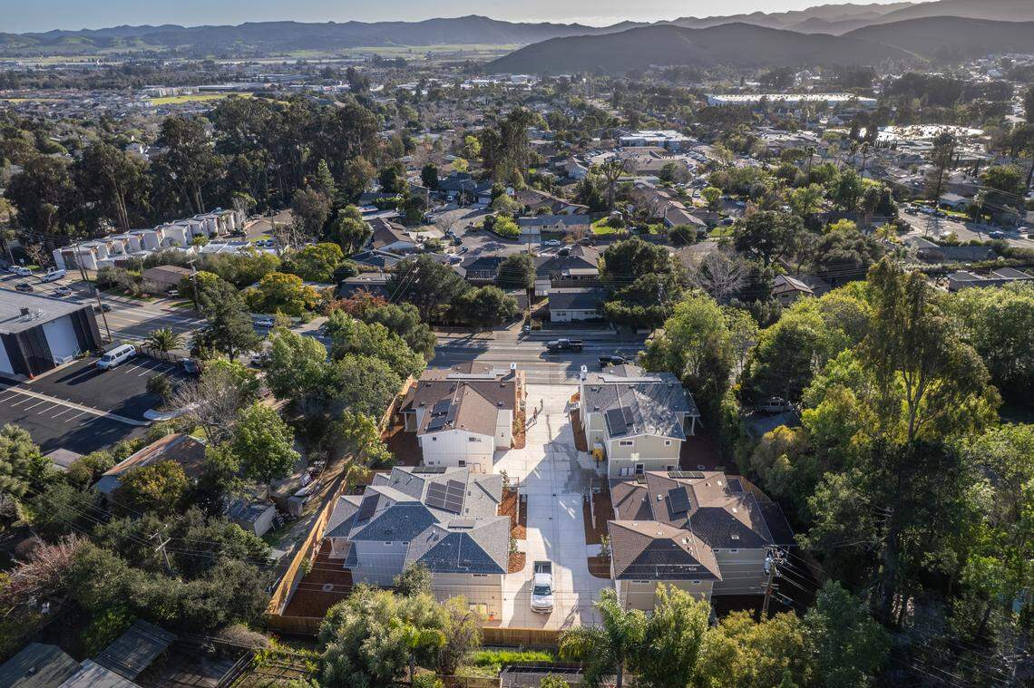 John Ruda, Jordan Knauer and Rami Zarnegar turned a dilapidated property in San Luis Obispo into four new single-family homes with ADUs. Now, they say the city of San Luis Obispo is targeting them with exorbitant affordable housing fees.