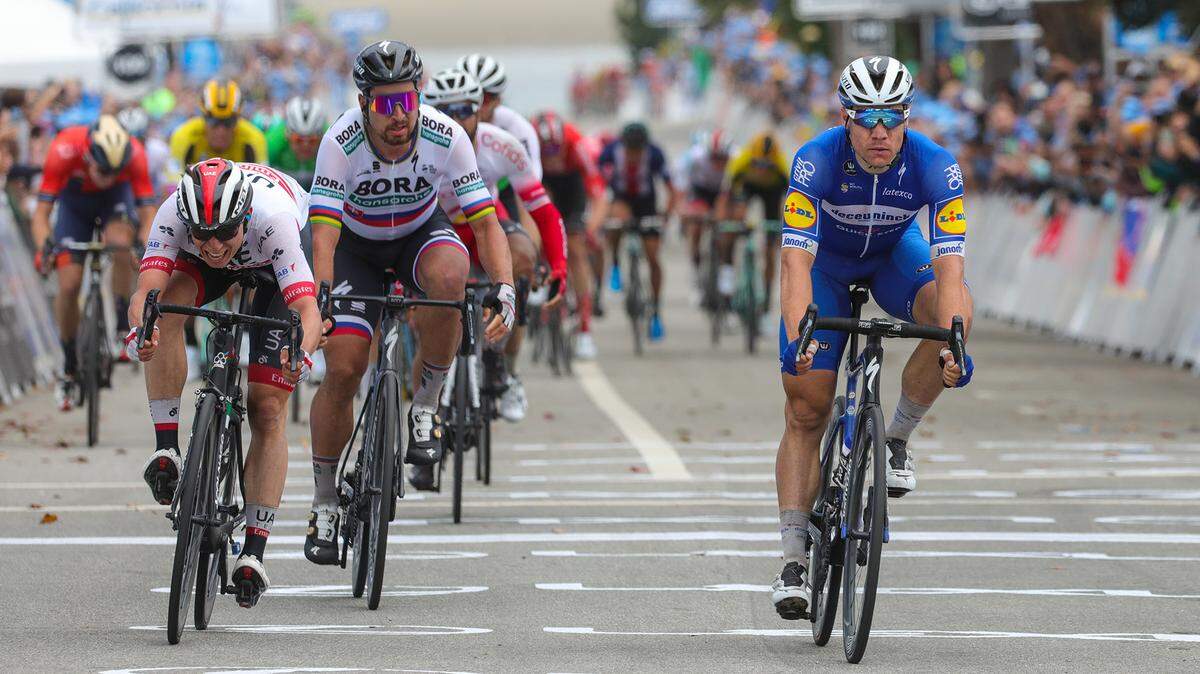 Cycling races, like the 2019 Amgen Tour seen here in Morro Bay, can lead to multiple road closures and traffic disruptions. The owner of the Dockside restaurant in Morro Bay said that caused a drastic loss of business during the Ironman Triathlon held May 20, 2023.