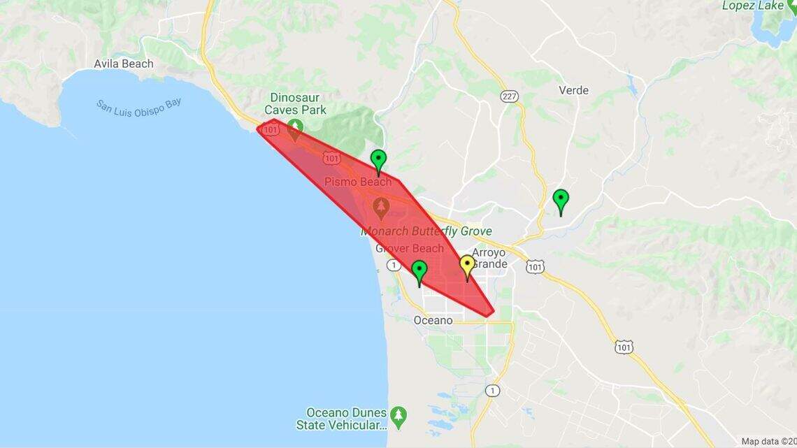 PG&E: Power outage in South SLO County CA | San Luis Obispo Tribune