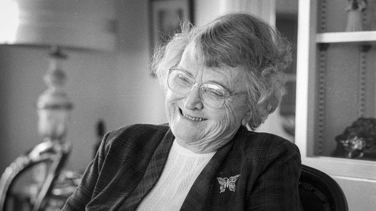 After retiring as San Luis Obispo High School dean in 1970, Ethel Cooley made 16 trips abroad, and led the Historical Society and the Jack House Committee. This photo was made Jan. 24, 1989, when she was named “Woman of the Year.” She died at tha age of 90 in 1990. She was instrumental in establishing student foreign exchange programs at the high school.