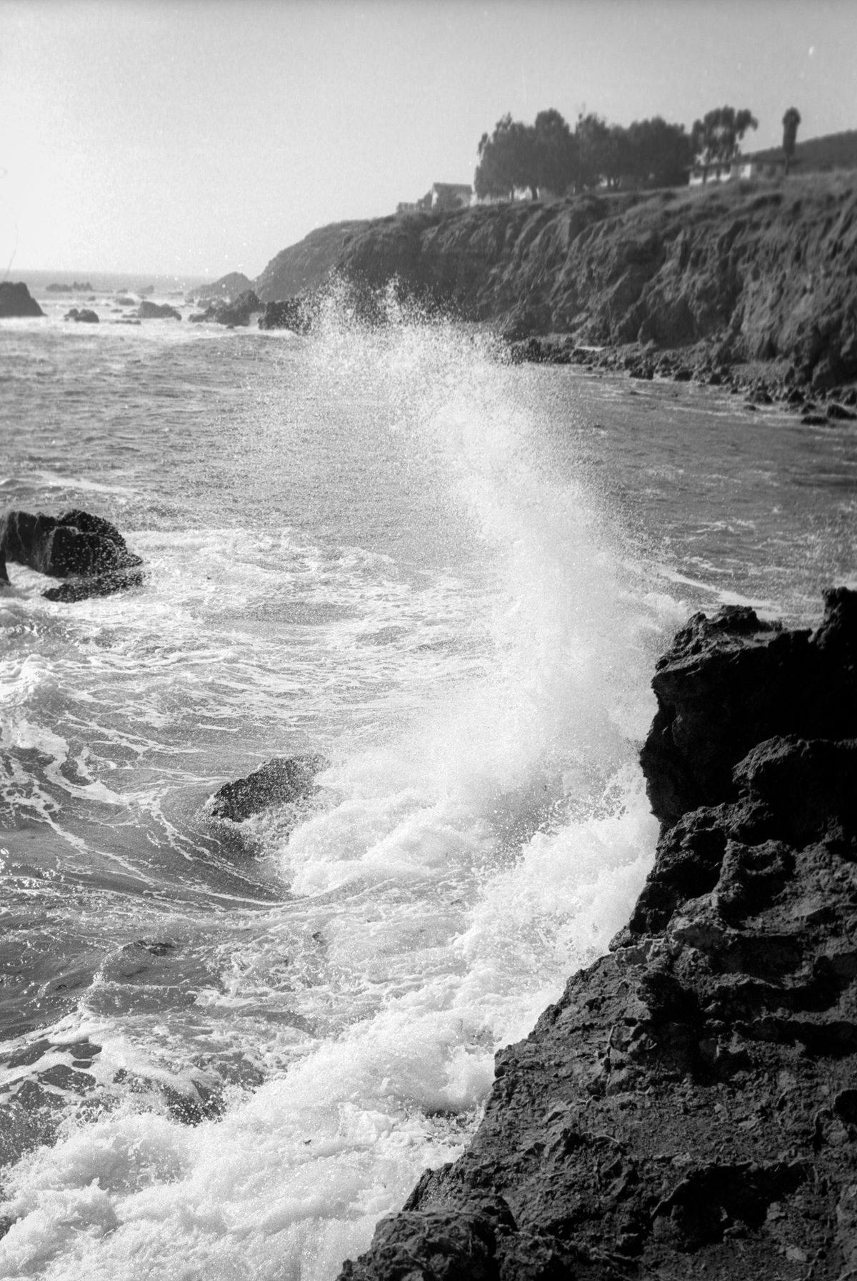 The light and foghorn were located here to warn sailing vessel skippers of the perils of this rocky coast. The Coast Guard was winding down manned operations at the Point San Luis Light House when the Telegram-Tribune reporter and photographer visited Oct 18, 1973. Automated operation was slated for summer of next year.