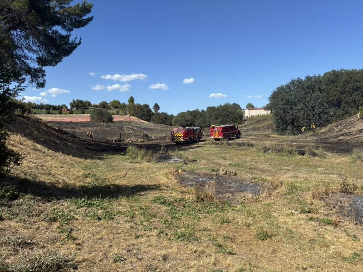 Cal Fire responded to a vegetation fire in the 6000 block of Hog Canyon Road in northern San Luis Obispo County on Wednesday, April 29, 2026.