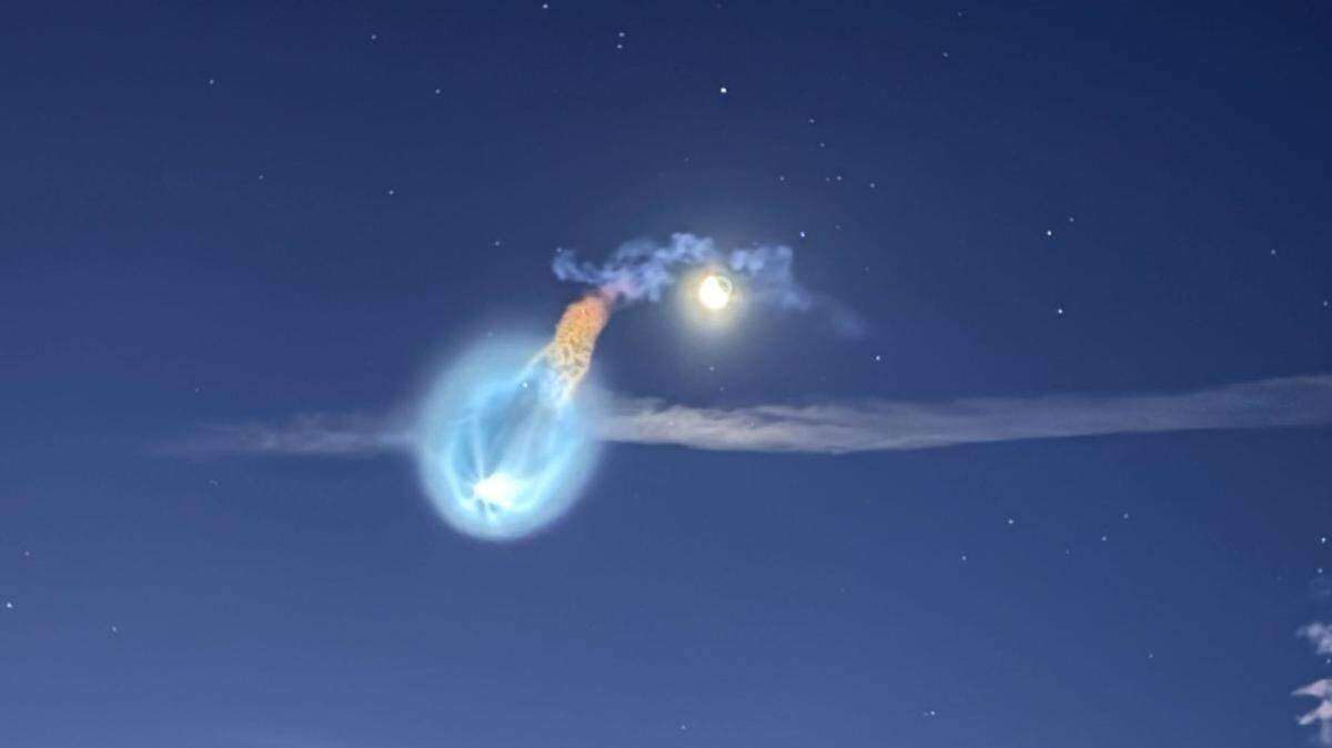 Shell Beach resident Erik Olson captured impressive photos from his balcony of the Falcon 9 SpaceX rocket launch out of the Vandenberg Space Force Base at the crack of dawn on Jan. 24, 2025.