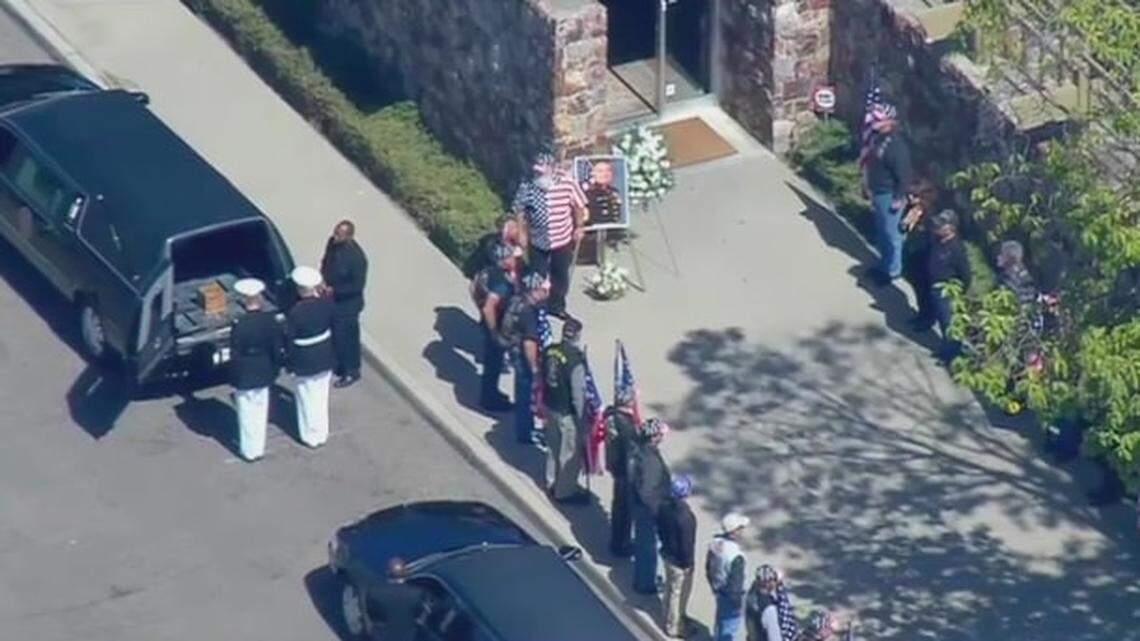 They gathered in San Diego to honor a fallen Marine. The city ticketed them for it