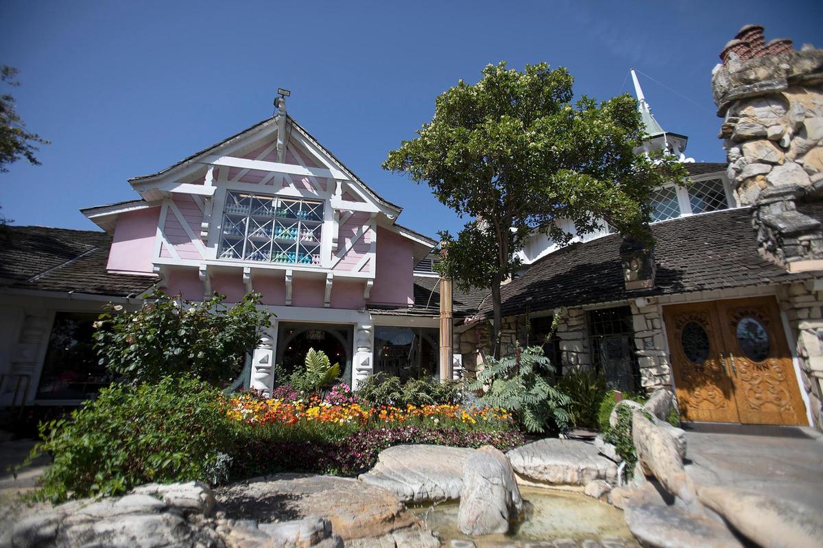 Springtime flowers bloom at San Luis Obispo’s Madonna Inn, has an elaborate Easter display inside the Alex Madonna’s Gold Rush Steak House dining room.