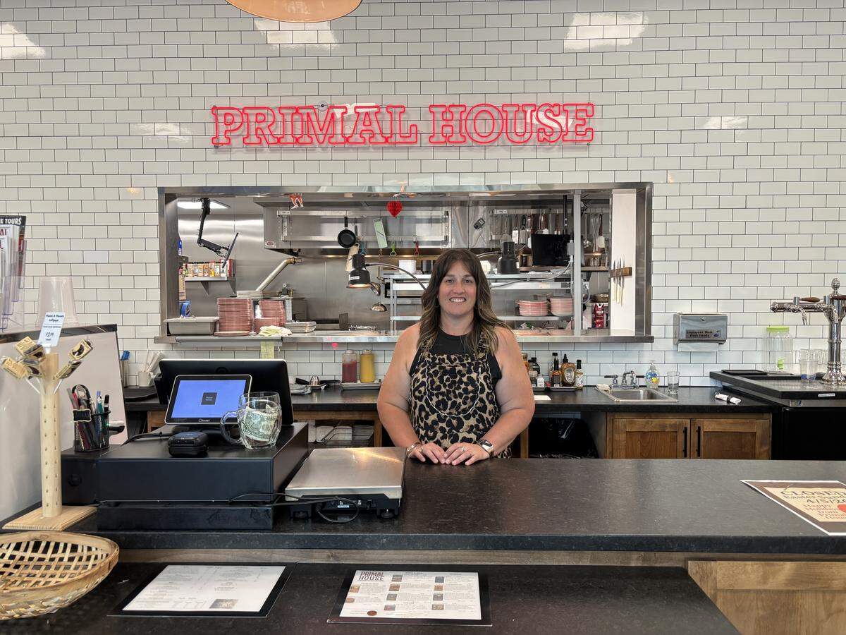 Alyssa Leal is one of the co-owners of Primal House at 3330 Ramada Drive in Paso Robles. The combination brewery, butcher and restaurant opened in May 2025 after three and a half years of construction.