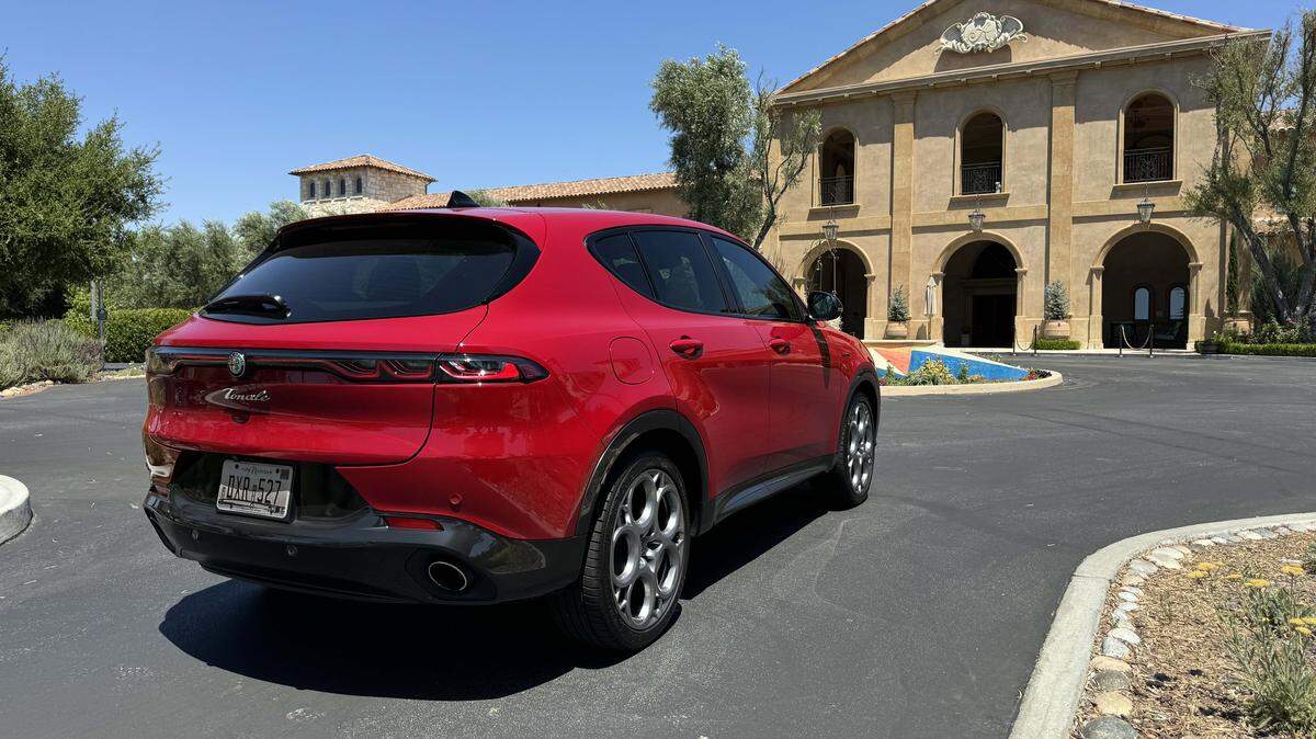 Our environmentally positive ride for an Italian road trip on the Central Coast was a plug-in hybrid Alfa Romeo Tonale.