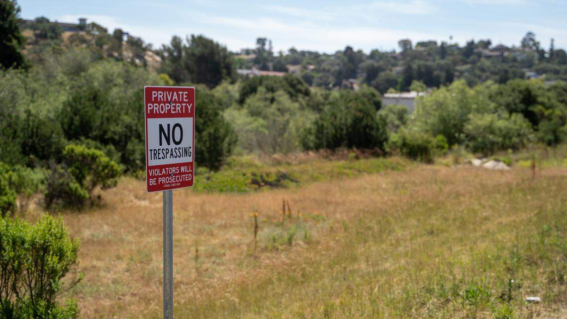 The planned location of the 92-unit Creekside Junction apartment complex at 1271 and 1281 James Way on Wednesday, April 15, 2026.