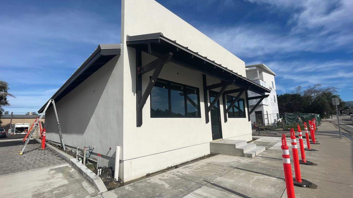 The Bunker, which will house the fourth Nautical Bean coffee shop in SLO County, is under construction on Orcutt Road.