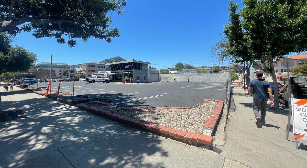 The new public parking lot at 1166 Higuera St. in downtown San Luis Obispo features 45 parking spaces, including two ADA-accessible spots.