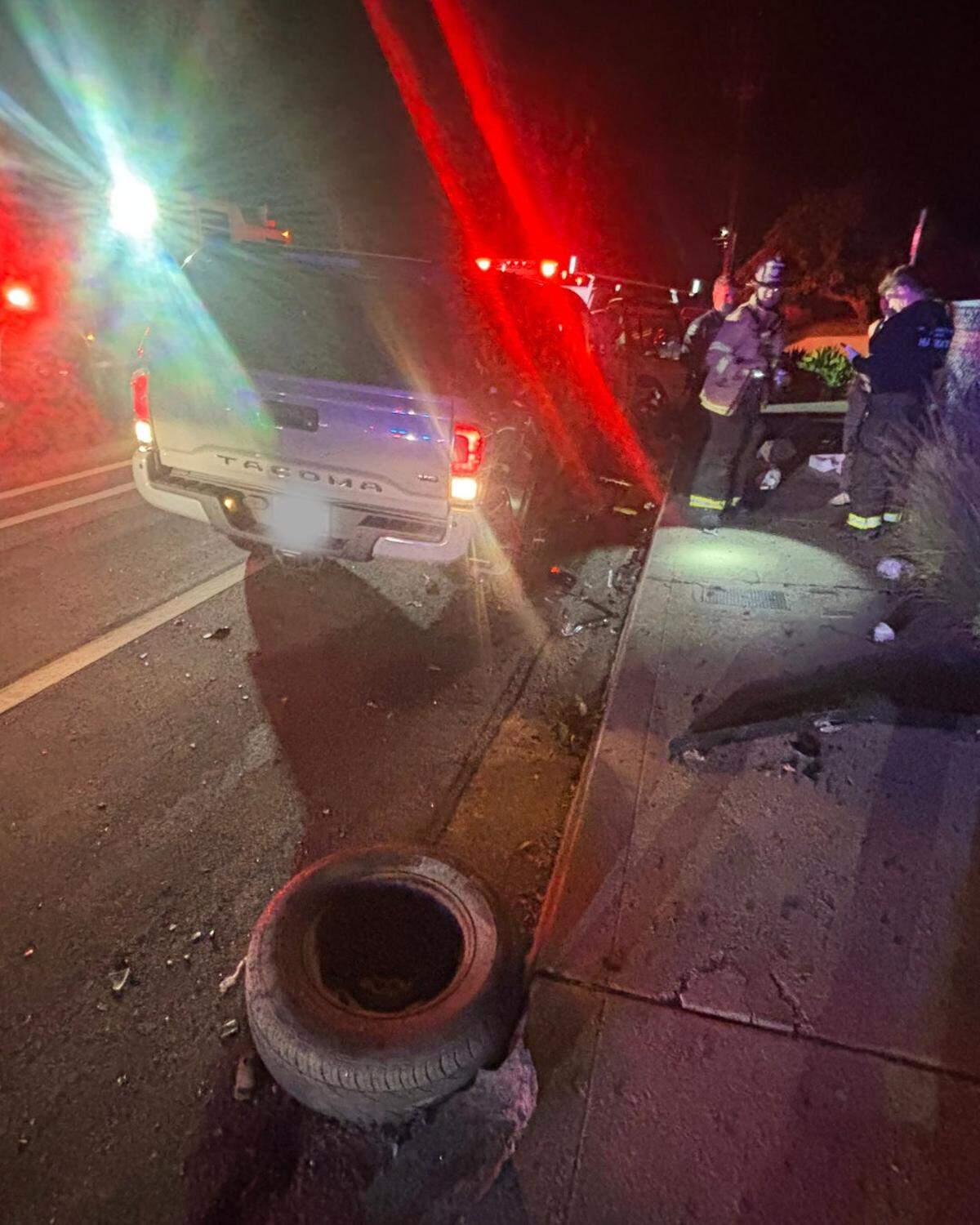 A driver was arrested in San Luis Obispo on suspicion of a DUI after ramming into an unoccupied, parked truck on April 3, 2026.