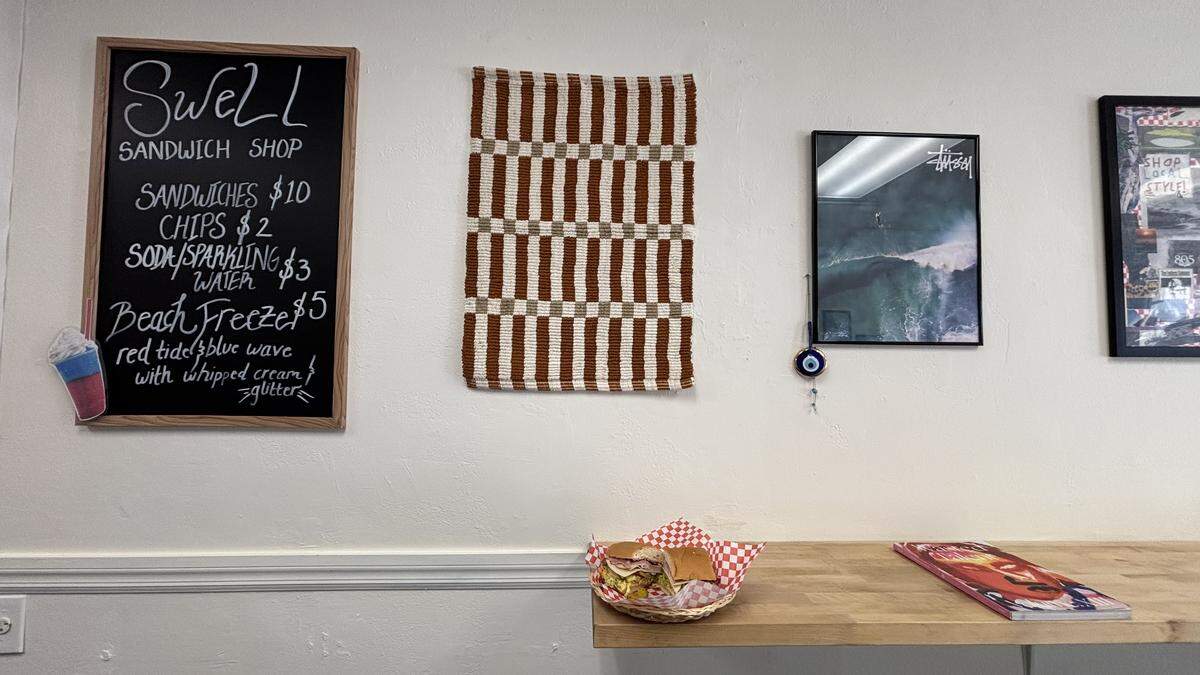Swell Sandwich Shop in Pismo Beach opened April 23, serving cold cut sandwiches, chips, soda and its Beach Freeze, a slushy with whipped cream and edible glitter.
