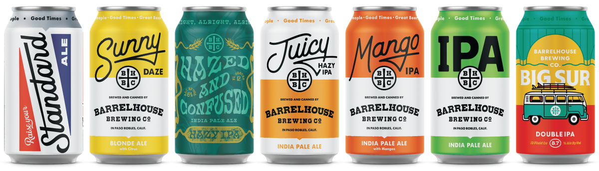 BarrelHouse Brewing Co. in Paso Robles offers a wide variety of craft beers.