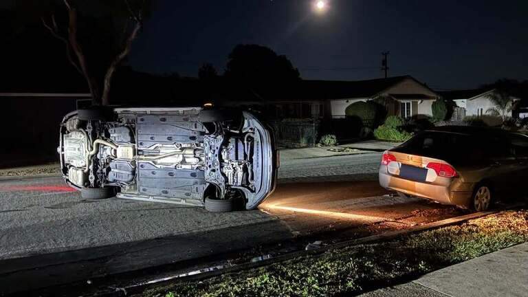 DUI driver arrested after ramming into parked vehicle, rolling car, SLO police say