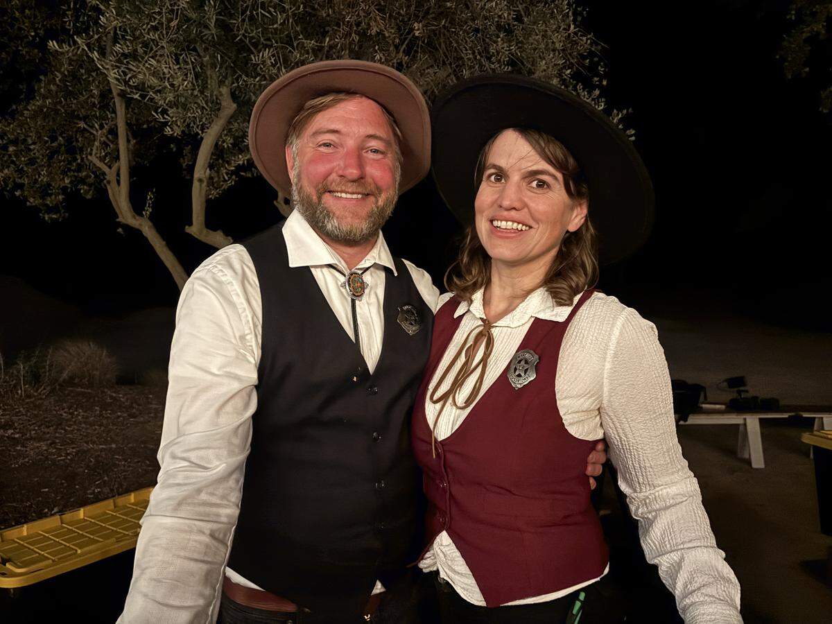 At Paso Picture Show’s premiere, co-founders Bradley and Wilder Simmons dressed up on theme to their showing of “Tombstone” at Bianchi Winery.