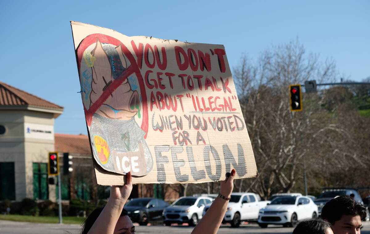 Hundreds of Paso Robles students marched down Niblick Road in protest of ICE on February 6, 2026. The student-led walkout was inspired by protests at other schools in SLO County.