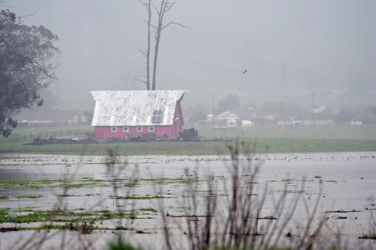 Rainy weather takes over the Central Coast in this file photo from March 2018.