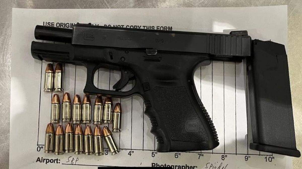 Federal TSA agents found a loaded handgun in a passenger’s carry-on bag at the San Luis Obispo County Regional Airport on Jan. 29, 2025.