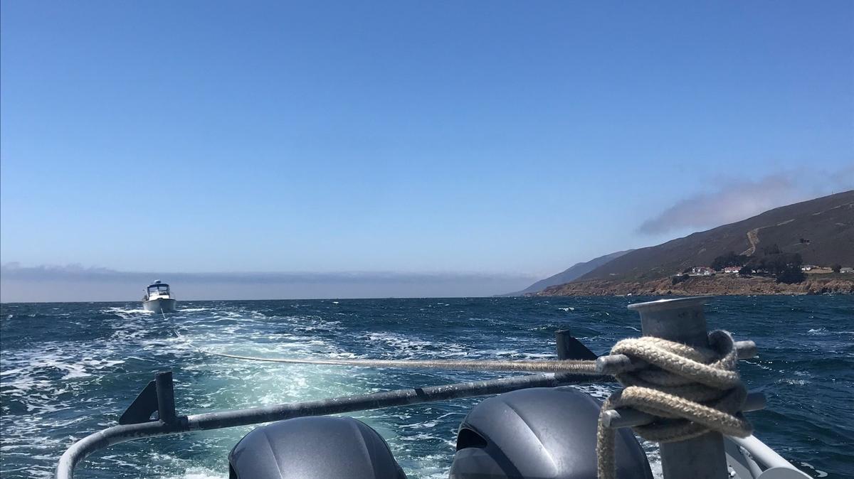 The Port San Luis Harbor Patrol recovered a man who was reportedly floating facedown in the ocean off the shore of Pirates Cove near Avila Beach.