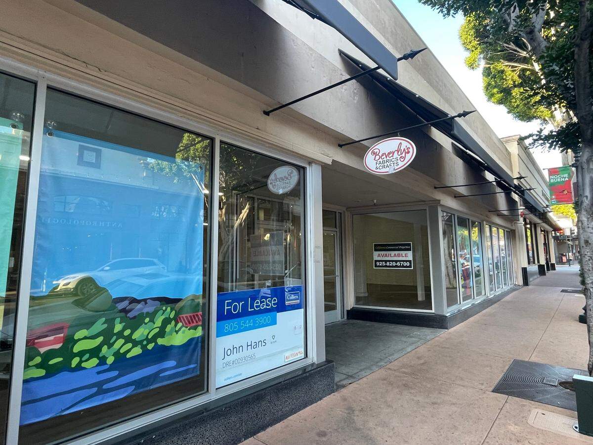 Beverly’s Fabric & Crafts closed its massive downtown store in 2020 as the business’ family ownership phased out its brick-and-mortar locations. The 26,000-square-foot space remained vacant as of January 2024.