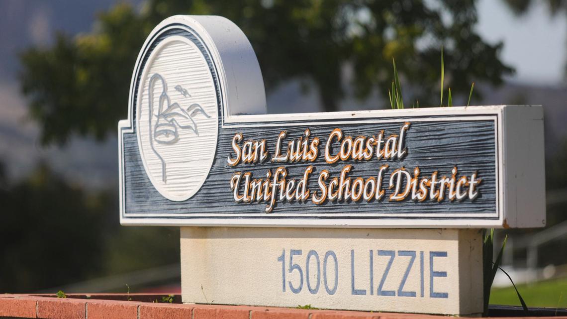 San Luis Coastal Unified School District sign