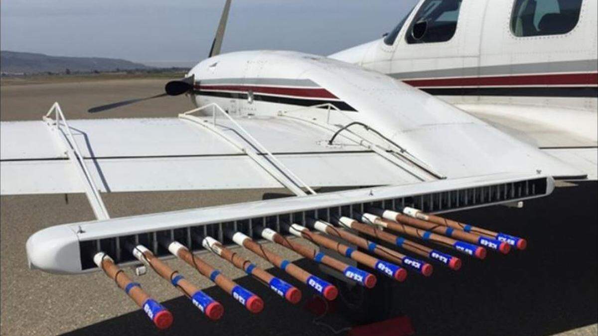 A cloud seeding in San Luis Obispo County is shown in this file photo.