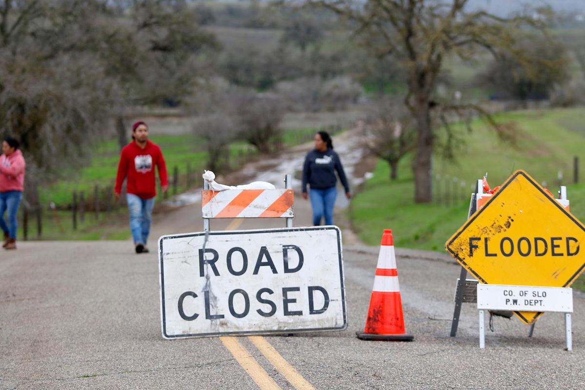 Searchers continued to look for 5-year-old Kyle Doan on Wednesday, Jan. 11, 2023, two days after he disappeared in swollen San Marcos Creek near San Miguel. The road there remained closed.