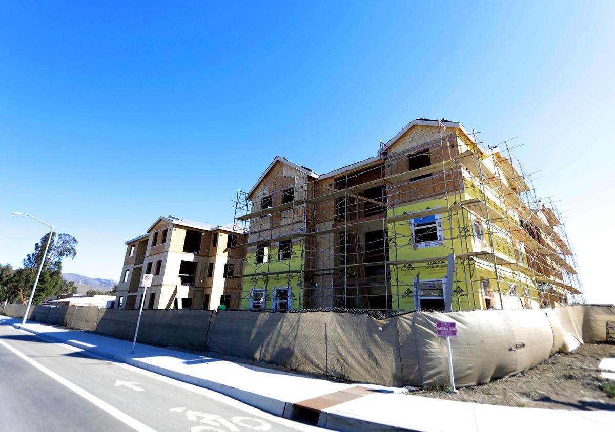 The SLO City Council recommended pursuing new policy on Tuesday that would encourage affordable housing. This image shows incoming housing at San Luis Ranch, which wouldn’t be subject to a new affordable housing ordinance update.