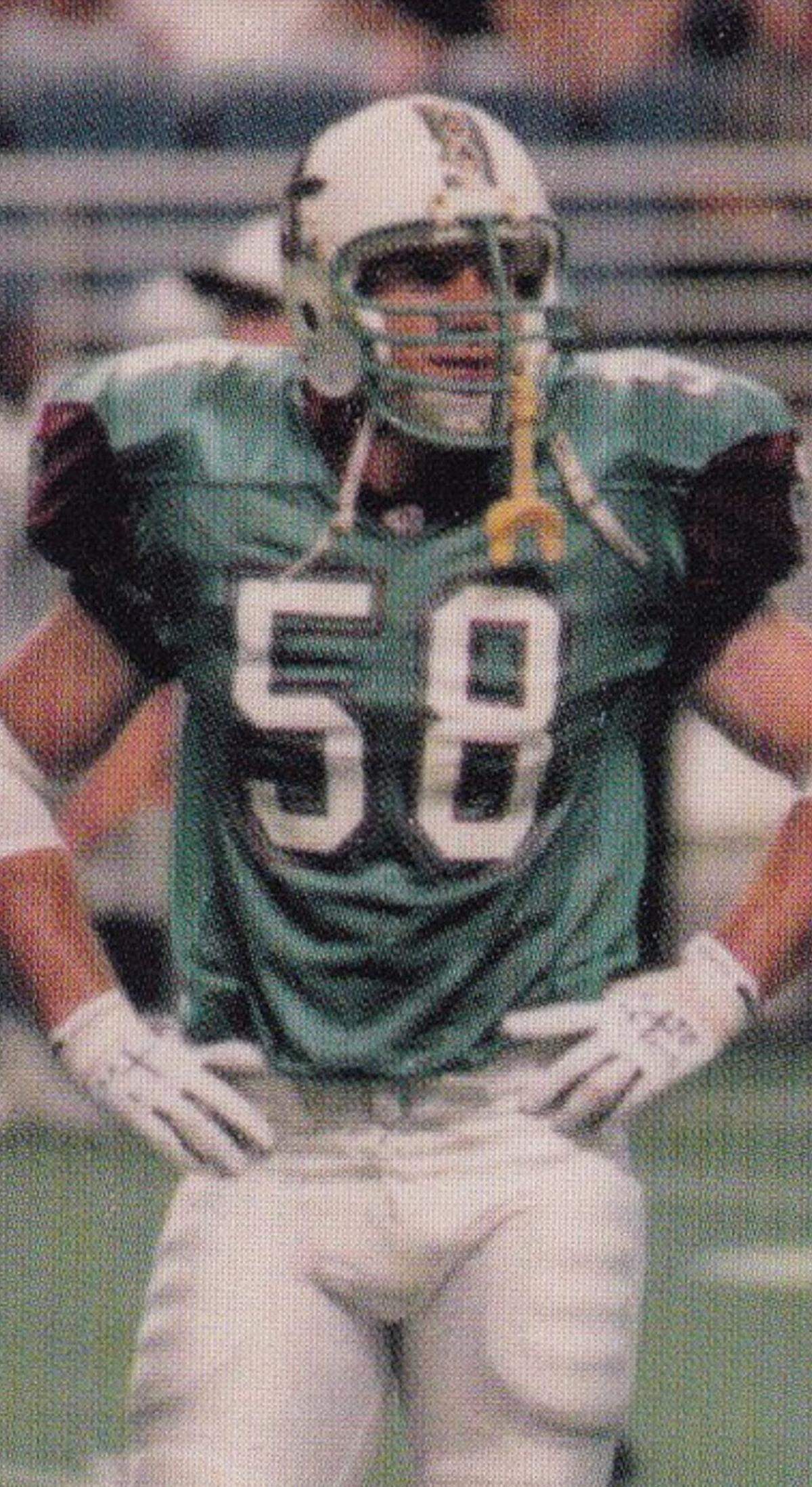 Dave Harper shown here during his time on the Humboldt State University football team.