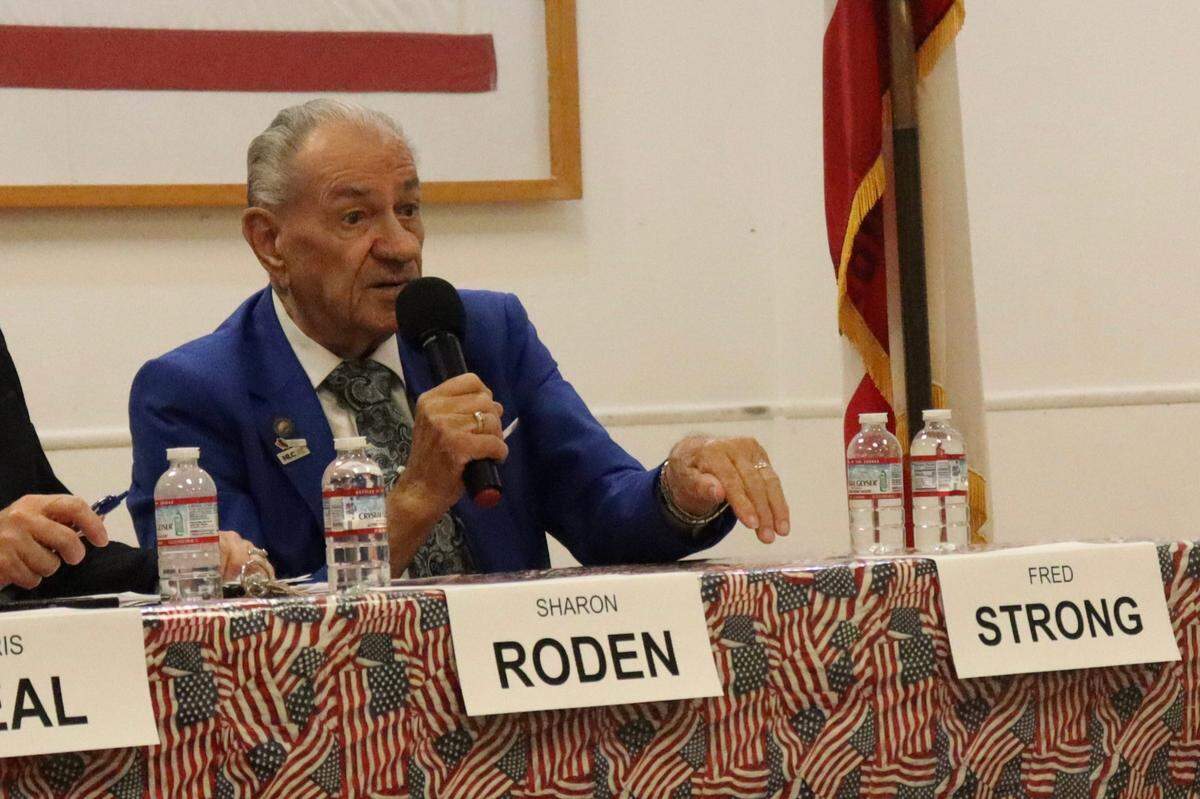 Incumbent Paso Robles City Council member for District 4 Fred Strong participated in a candidate forum Sept. 26, 2024.
